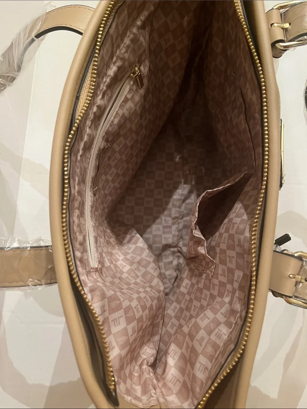 London Fog structured tote
